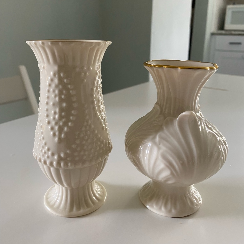 Lenox Accents, Lenox Elfin Collection Small Bud Vase bundle with Lenox bud vase